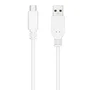 Nanocable Cable USB 2.0 USB-C a USB-A, 2 m, Blanco